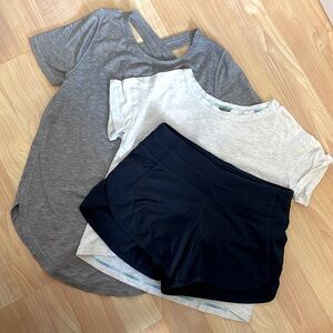 ivivva tees and shorts bundle- kids size 7
